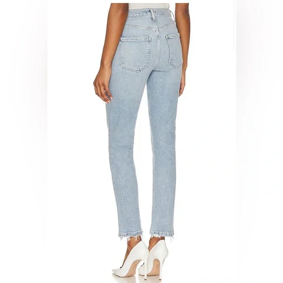 Riley High Rise Straight Crop in DynamicAGOLDE Size 26 Jeans X Recolve
